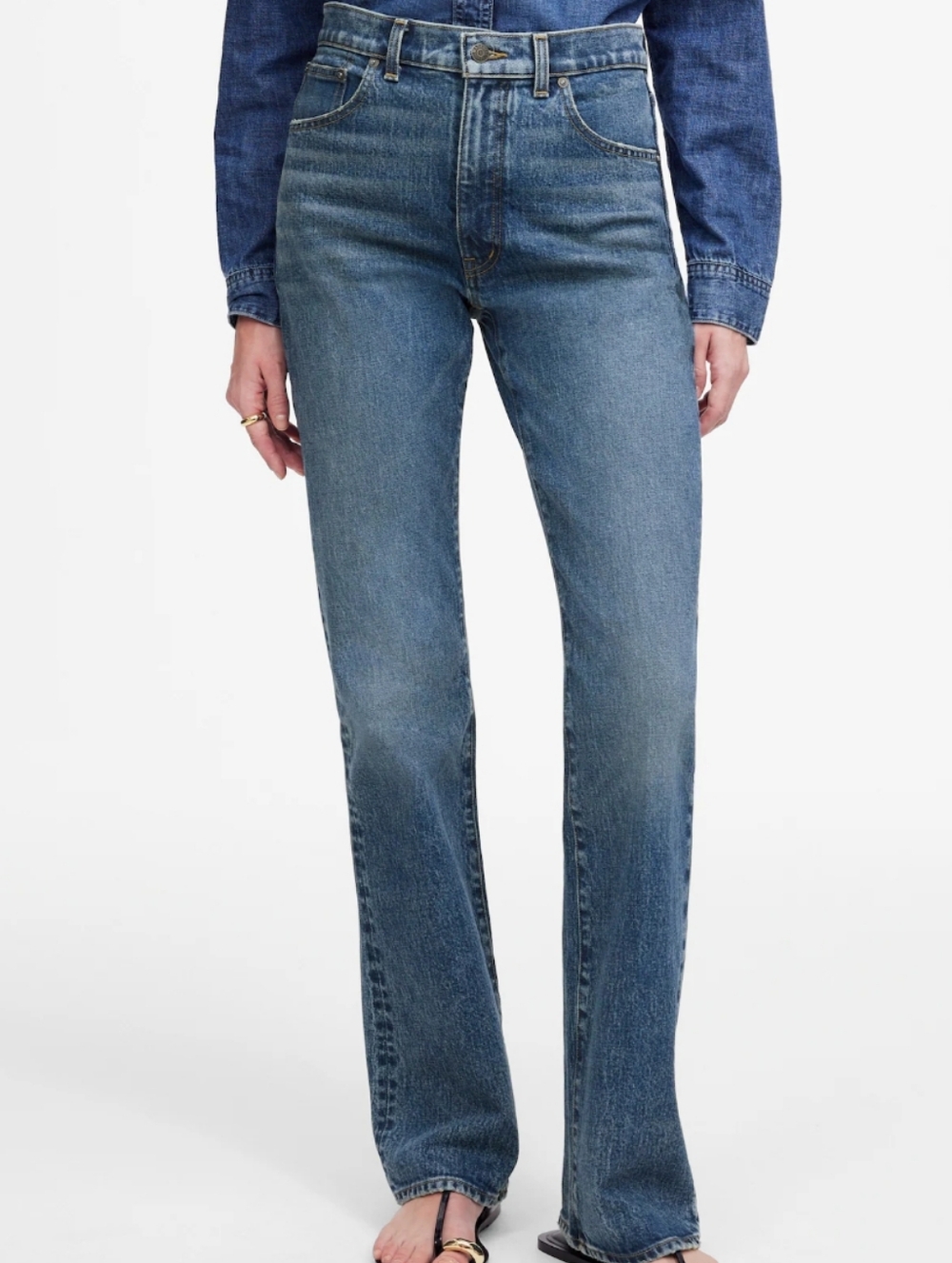 Madewell The Tall Relaxed Bootcut Jean NT193 Size 29 Tall - Picture 2 of 10